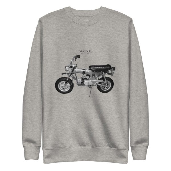 Original K0 Trail 70 Crew, grey crewneck sweatshirt with vintage motorcycle